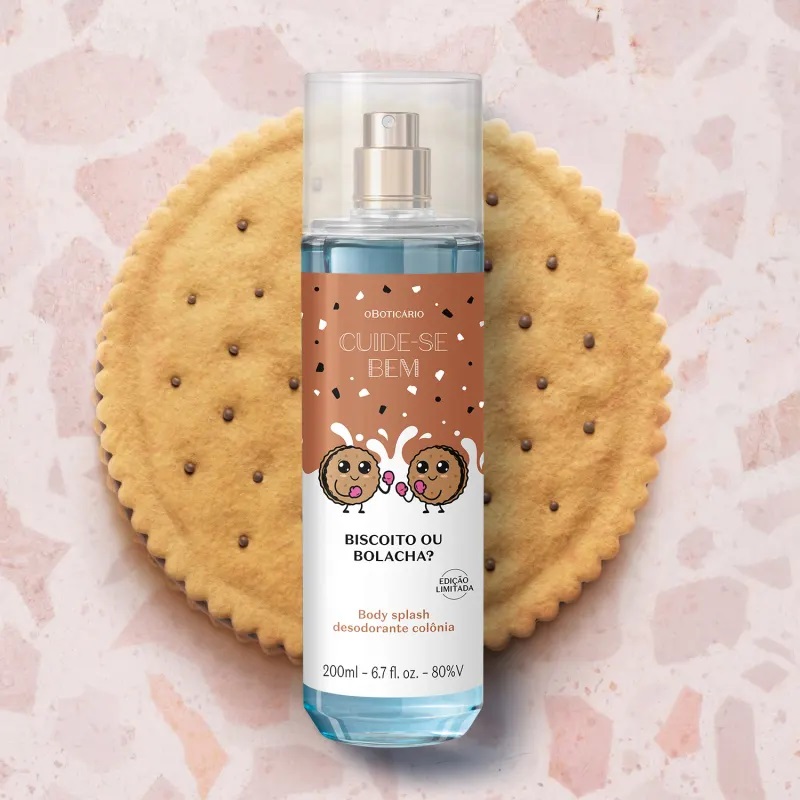 Body Splash Desodorante Colônia Cuide-se Bem Biscoito ou Bolacha