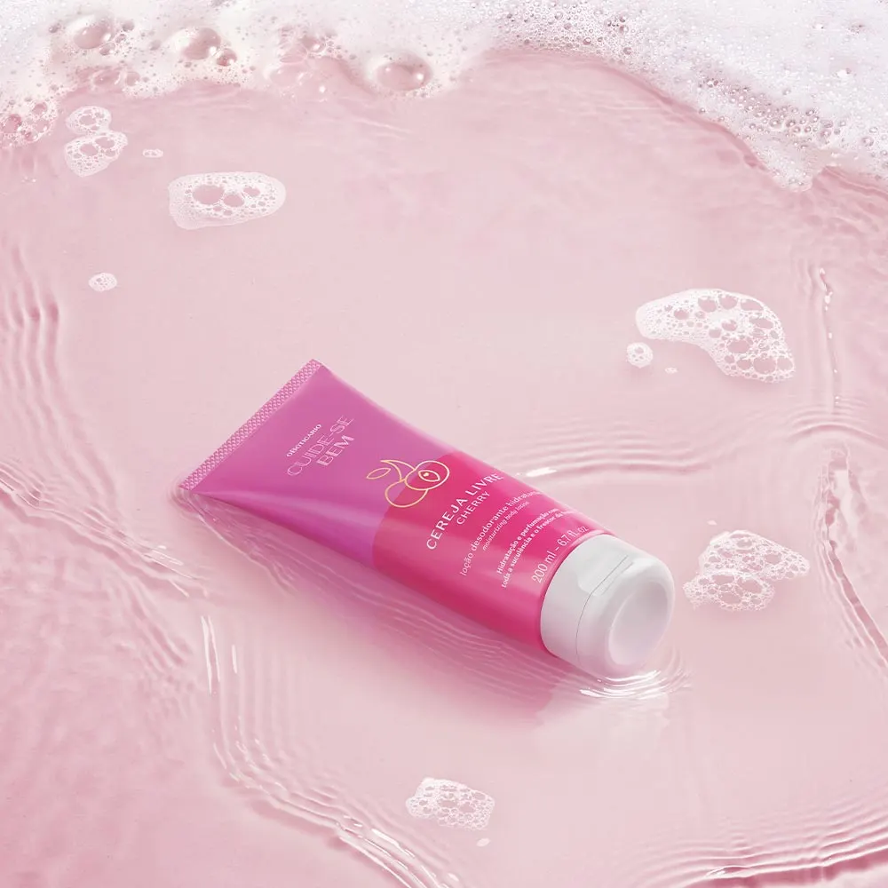 Loção Hidratante Desodorante Corporal Cuide-se Bem Cereja Livre Boticário 200ml