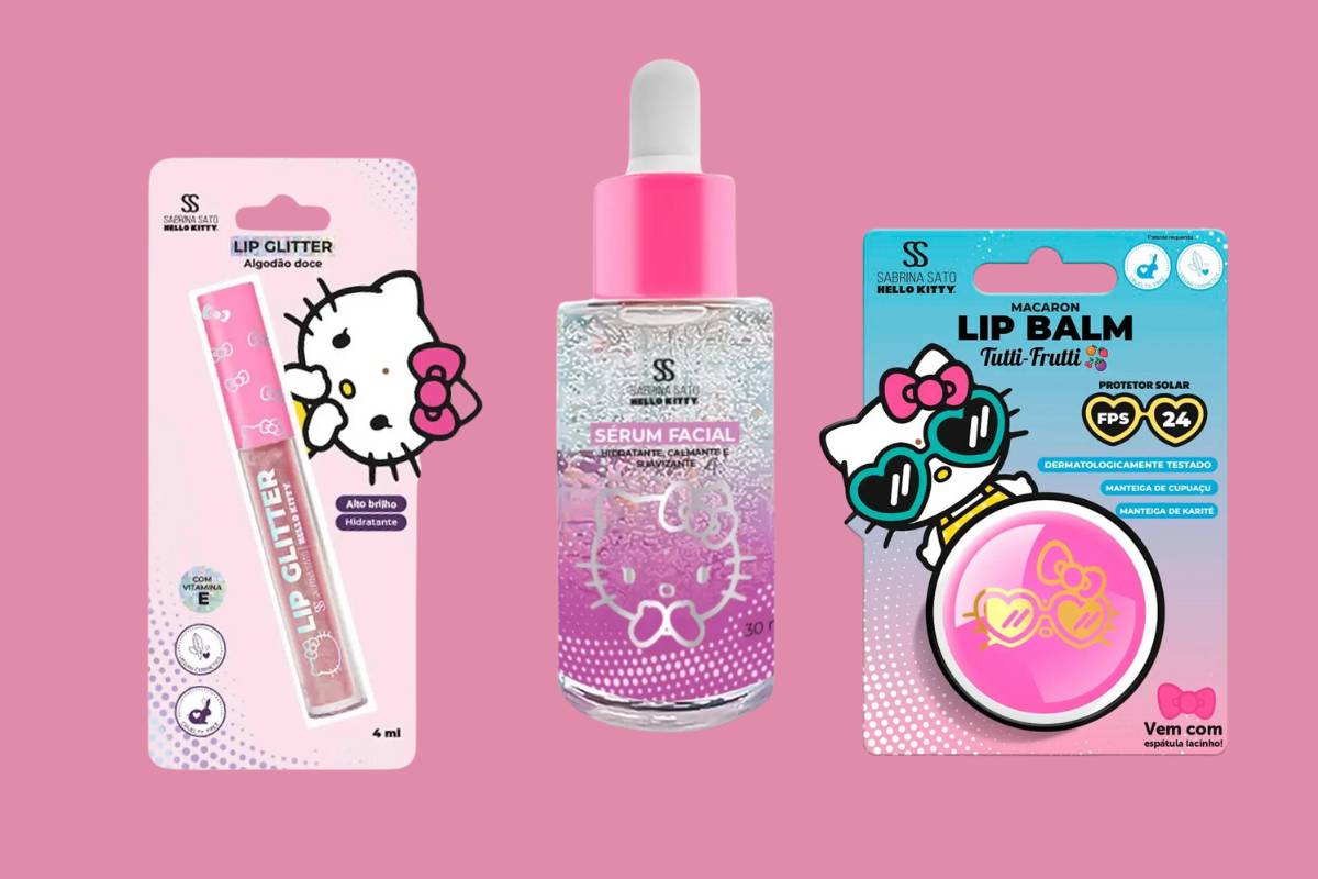 Produtos já disponíveis hello kitty sabrina sato