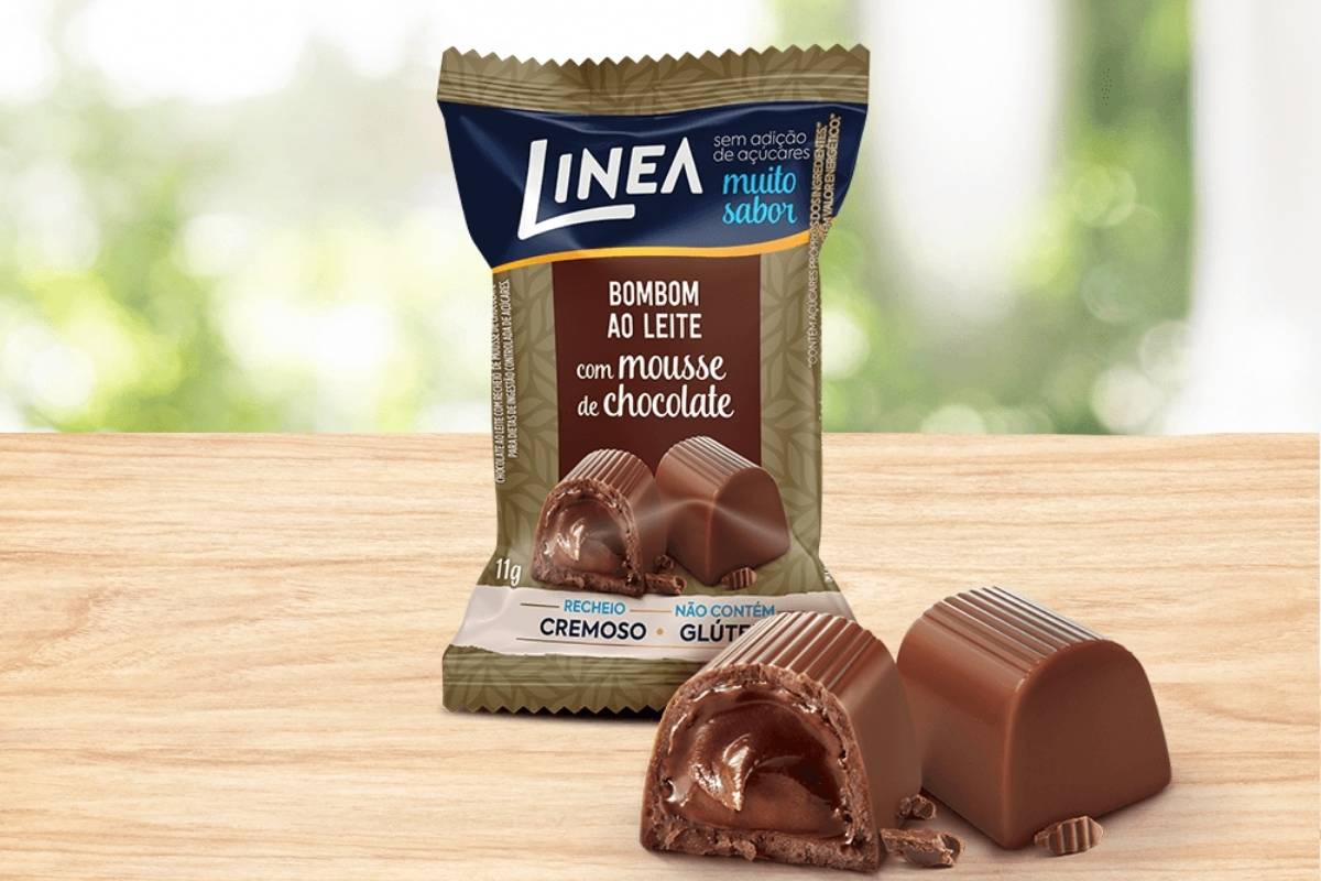 Bombons recheados com sabores clássicos e de frutas