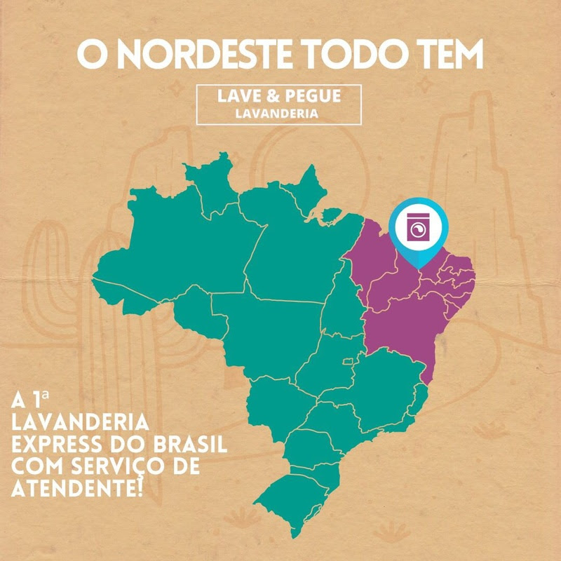 Lave & Pegue visa alcançar 250 unidades na região Nordeste em 2024