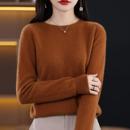 Pulôver de malha feminino
