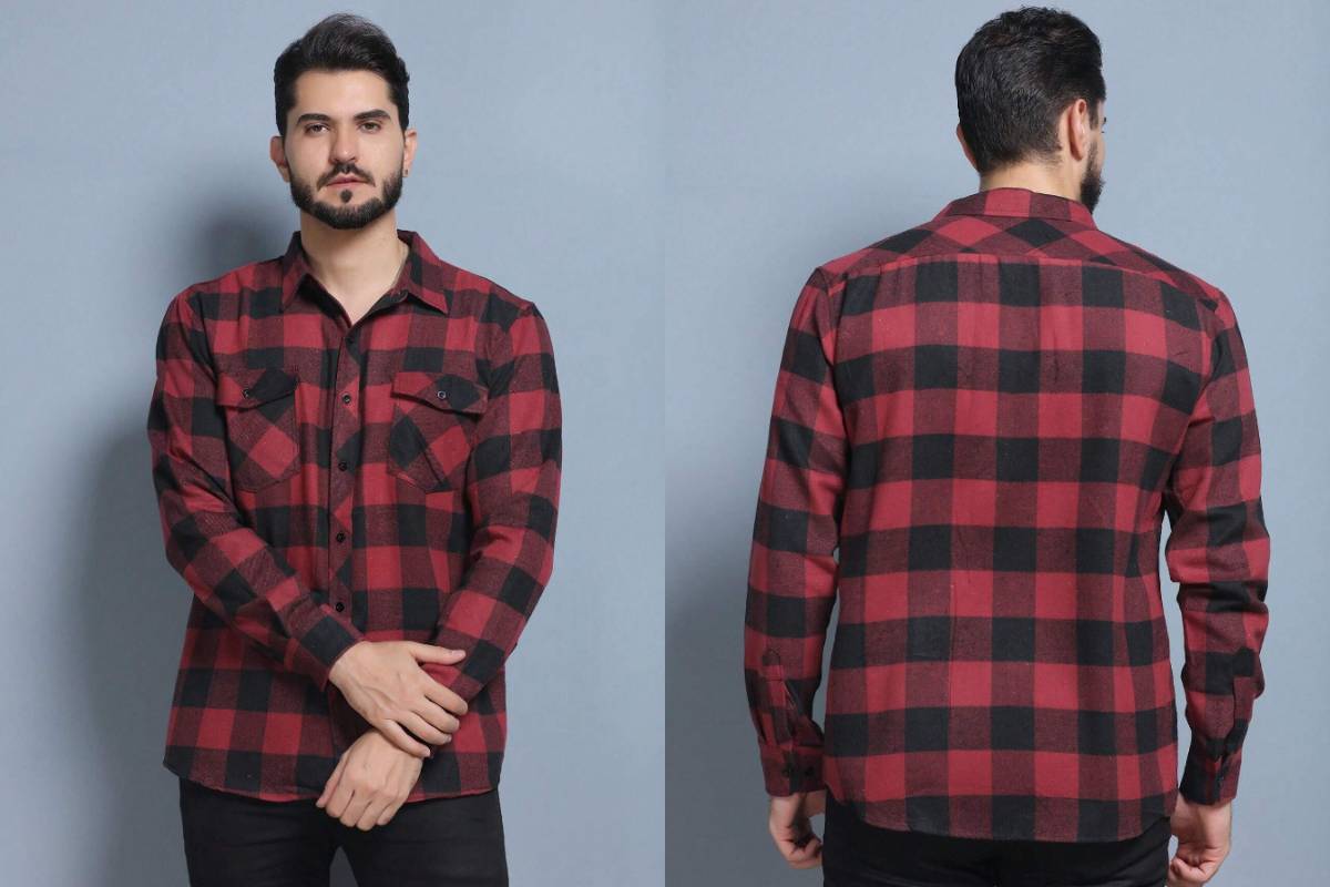 Camisa Social Flanela Xadrez Masculina Manga Longa