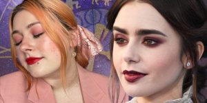 Maquiagem para cada Ascendente do Zodíaco é o novo viral do TikTok. Fundo com os signos do Zodíaco e duas mulheres Destacadas com maquiagem