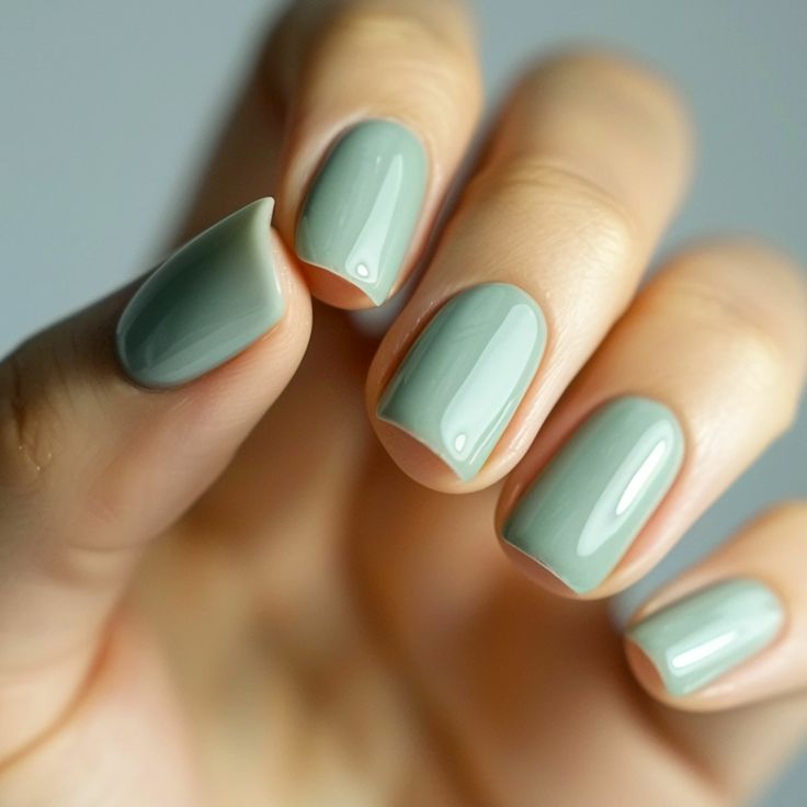 cores de esmalte outono verde menta
