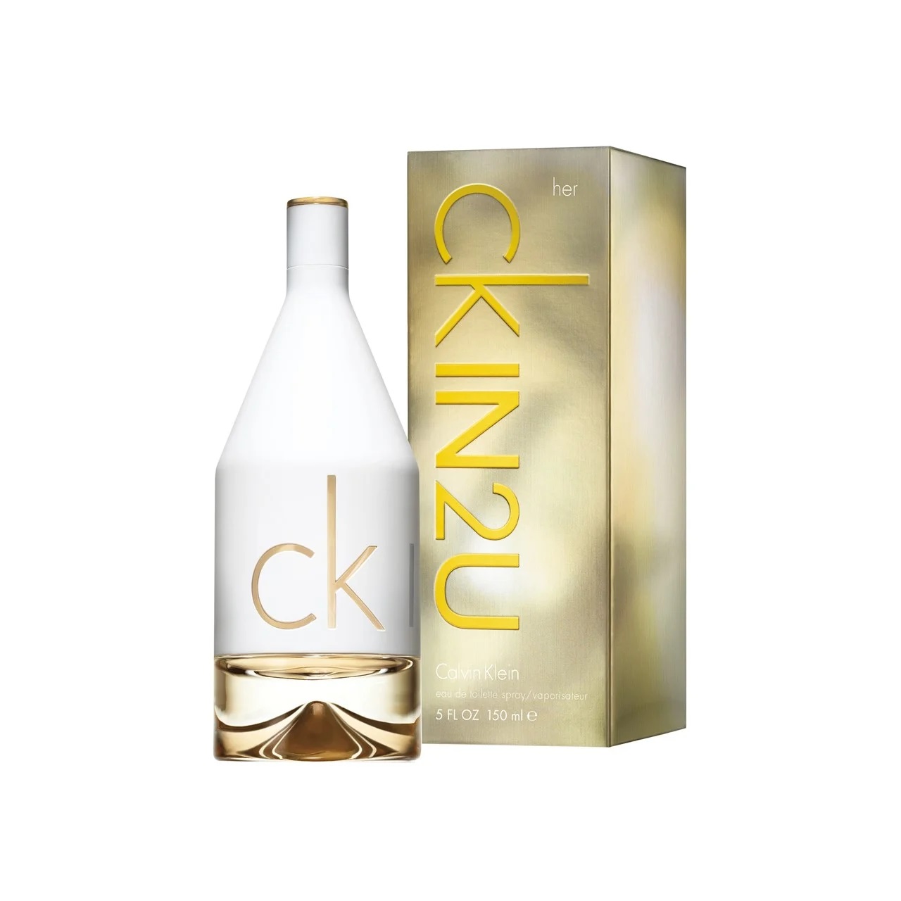 Frasco e caixa do CK IN2U for Her Eau de Toilette