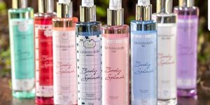 Vários body Splashes da Giovanna Baby enfileirados lado a lado