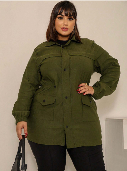 casacos para o frio Shein verde