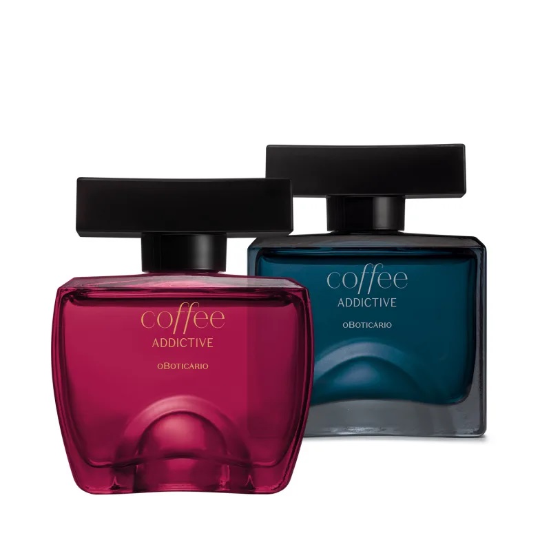 Combo Coffee Addictive, com os dois perfumes lado a lado