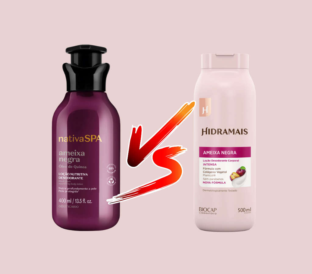 Boticario ou Hidramais ameixa negra