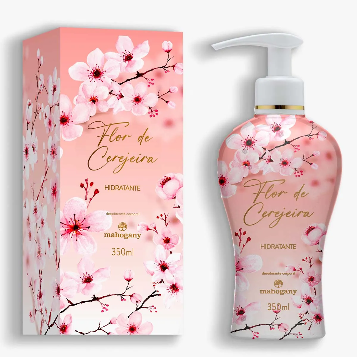 Flor de Cerejeira Mahogany hidratante corporal