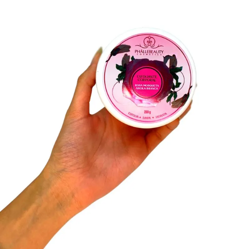 Phállebeauty Rosa Mosqueta e Argila Branca - Esfoliante Corporal