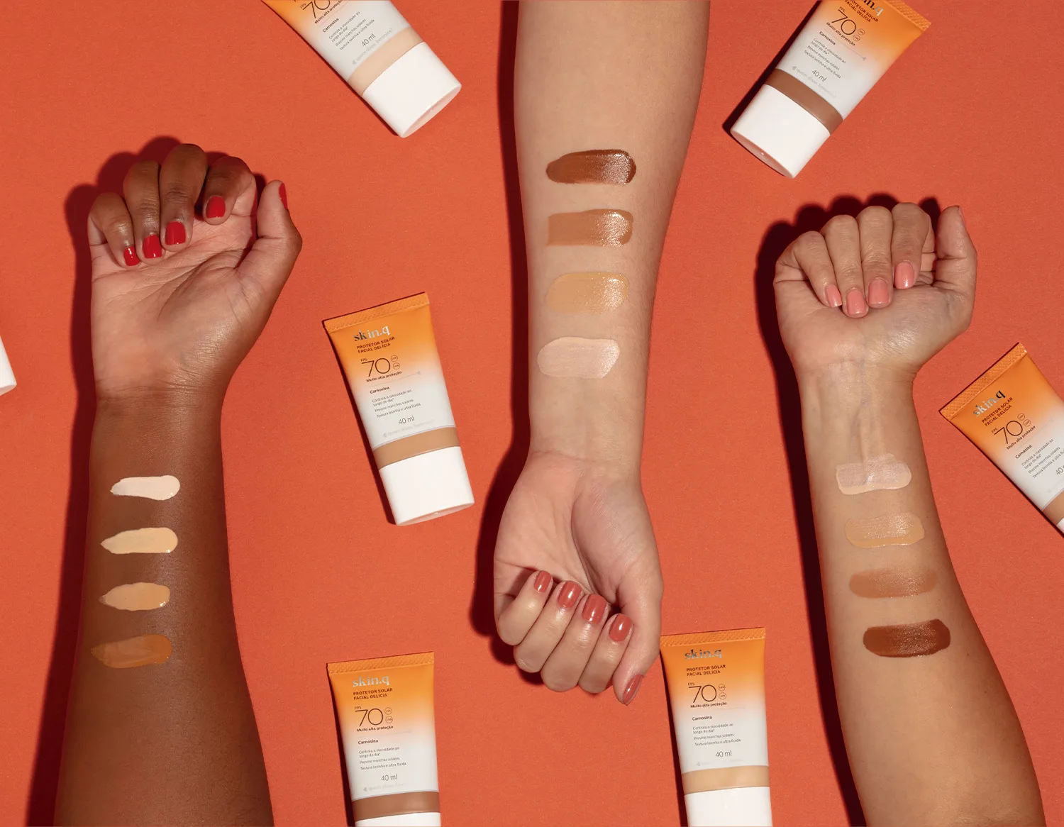 Protetor solar Skin.q Quem Disse Berenice tonalidades