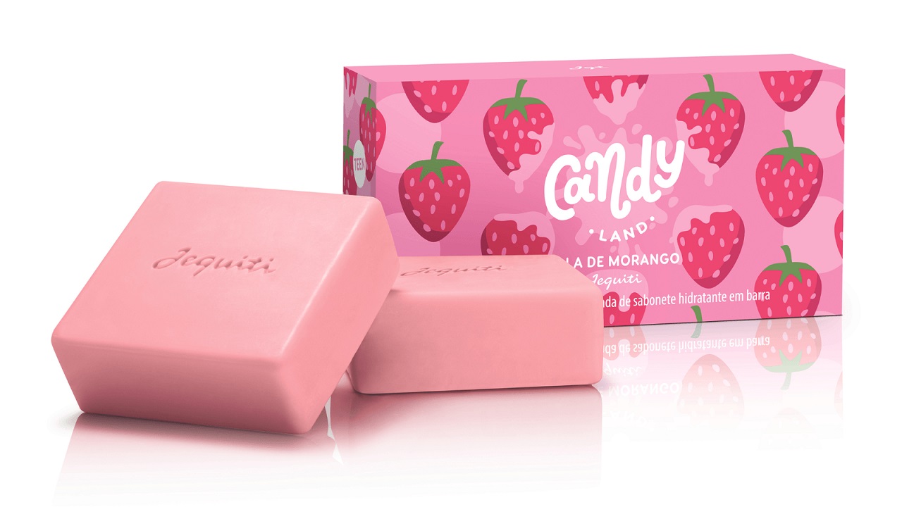Sabonete Hidratante Em Barra Candy Land Bala De Morango