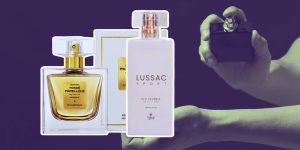 Montagem com os frascos de alguns perfumes contratipos masculinos citados no texto