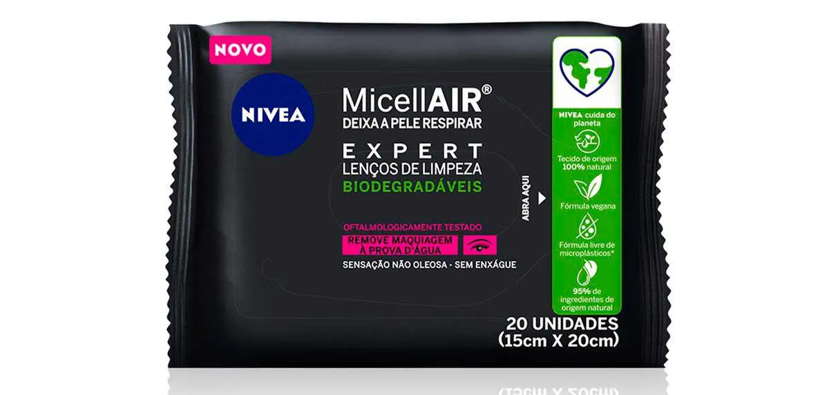 Lenço demaquilante micellar