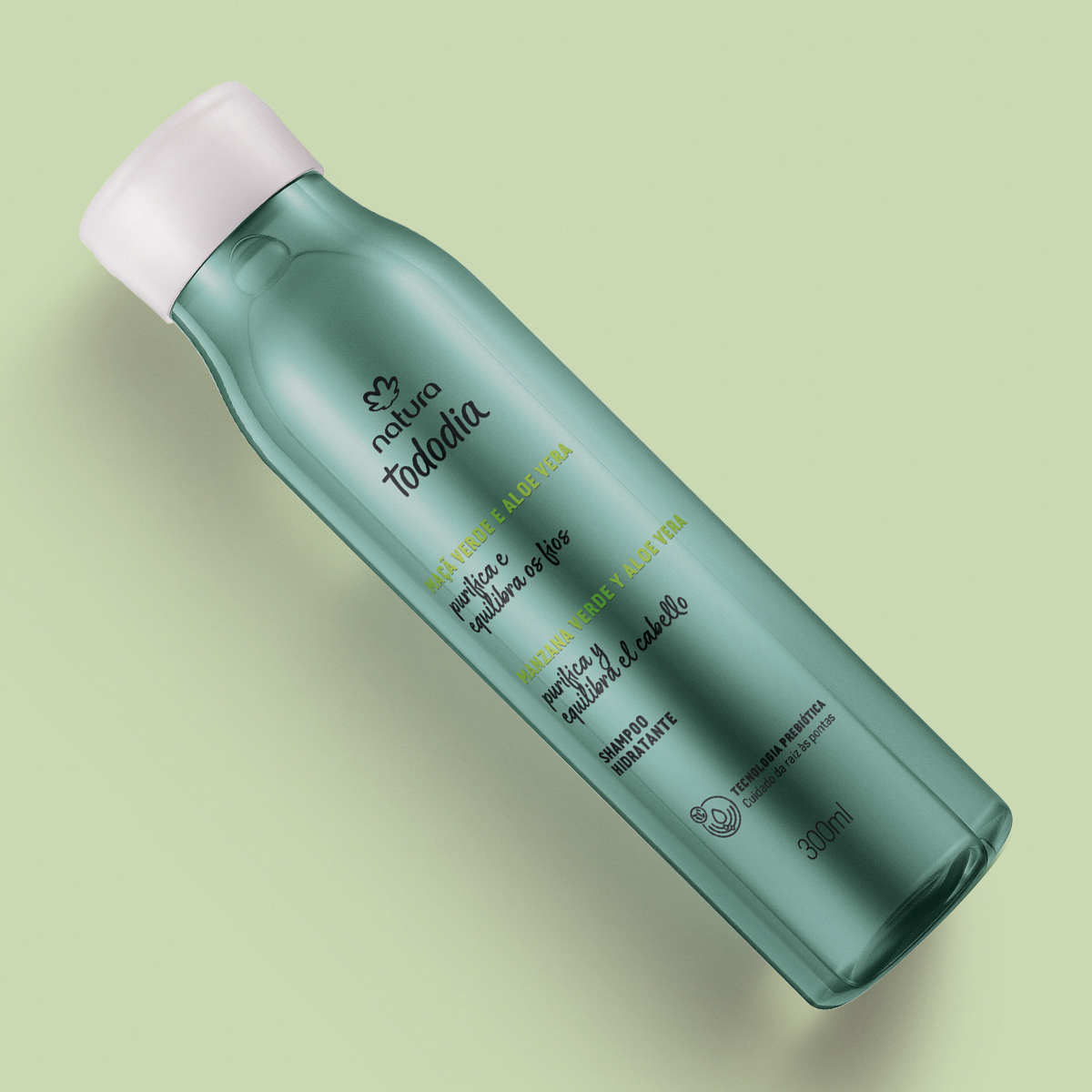 Shampoo Hidratante Tododia Maçã Verde e Aloe Vera 300 ml