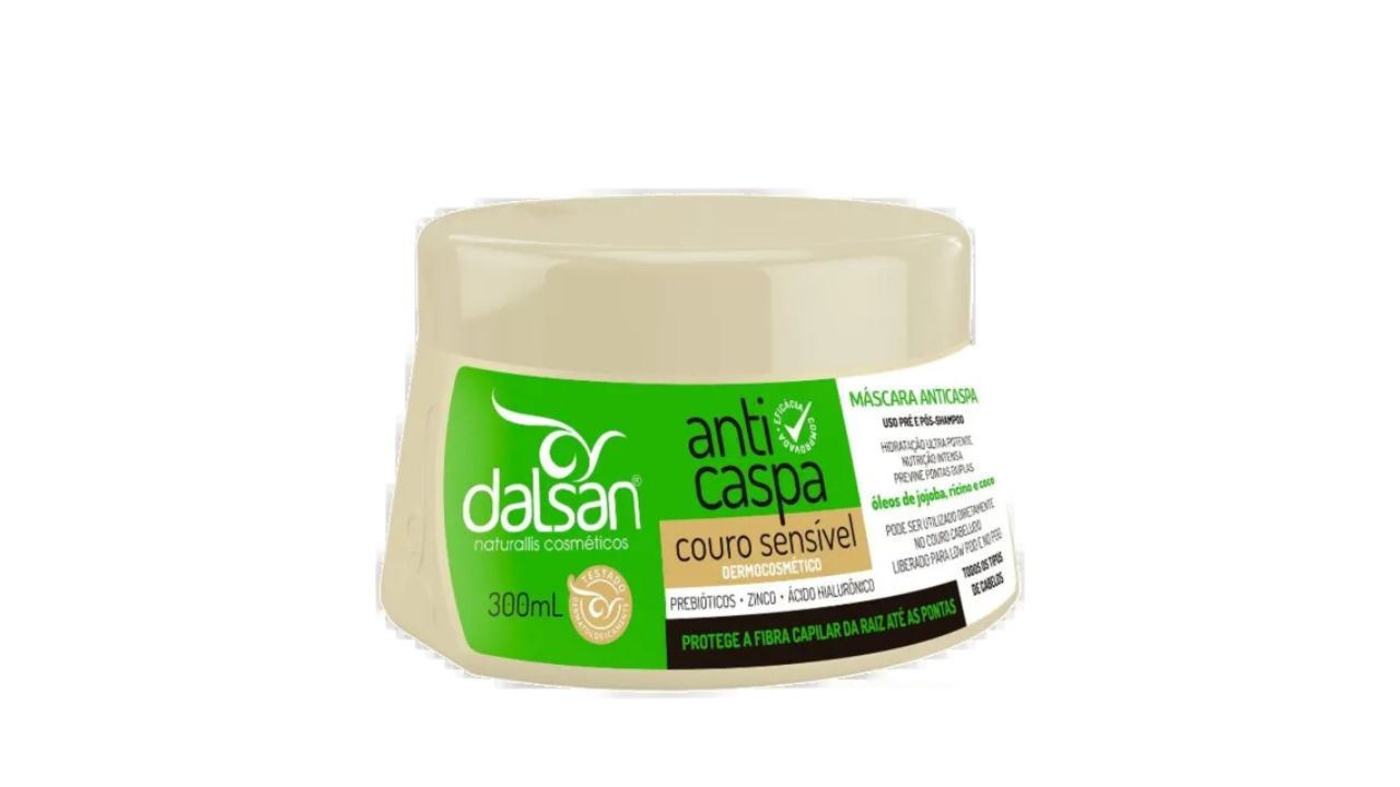 Dalsan Cosméticos Couro Sensível - Máscara Anticaspa