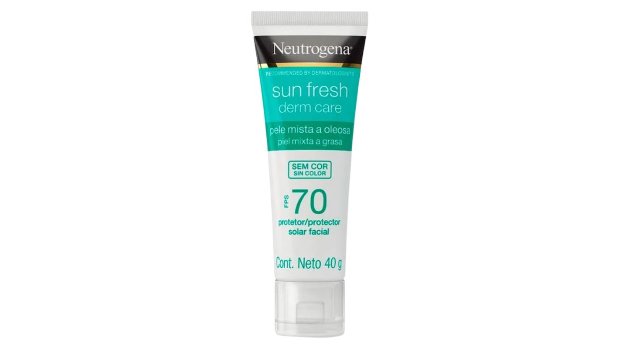 Protetor Solar Facial Para Pele Oleosa Sem Cor FPS 70 - Neutrogena