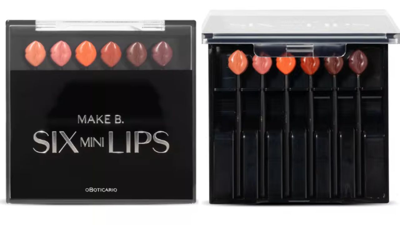 Estojo Mini Batons Six Mini Lips Make B. - O Boticário