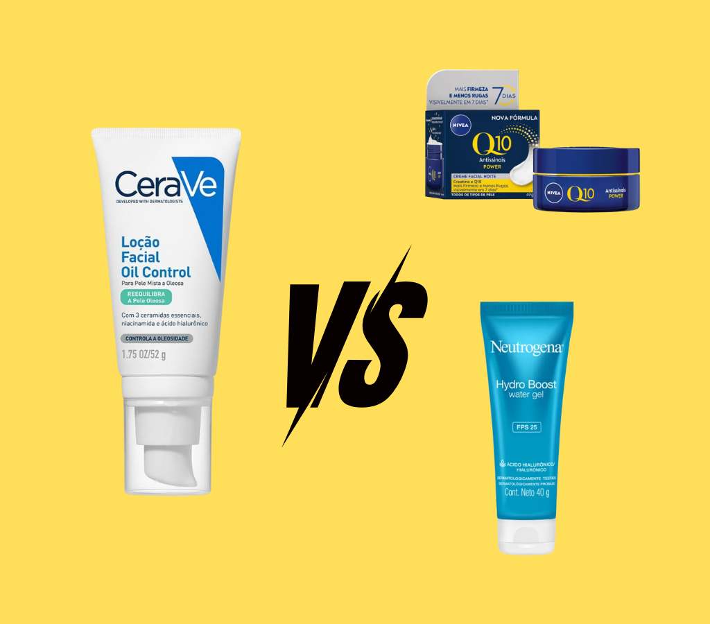 Comparativo com outros hidratantes populares