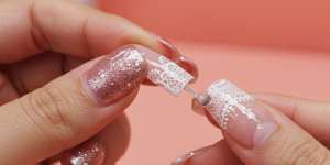 decoração da unha postiça